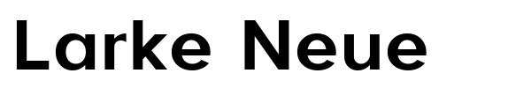 Larke Neue font preview